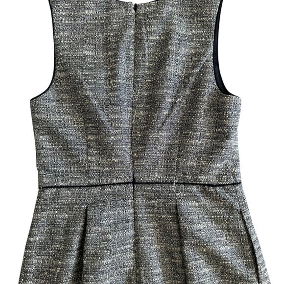 BANANA REPUBLIC Gray Pleated A Line Dress Size 0 - Picture 7 of 10